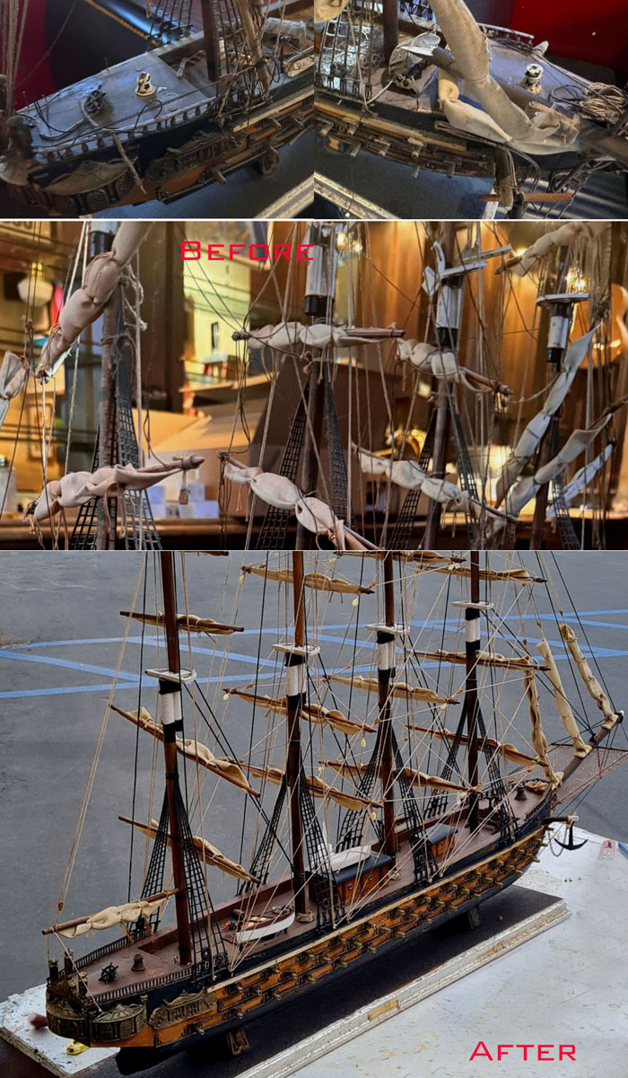 ship model repair