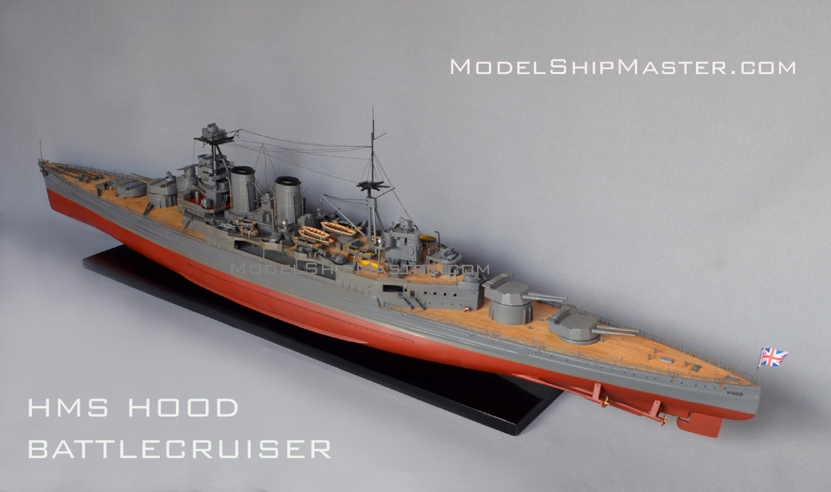 HMS Hood bbattleship model